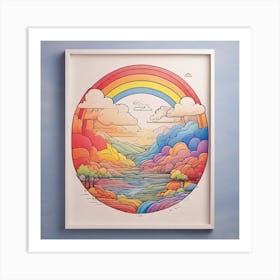 Rainbow In The Sky 1 Art Print