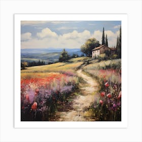 Textured Tranquility in Tuscany Art Print