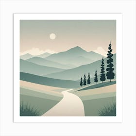 Road In The Mountains Art Print