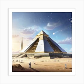 Pyramids Of Giza Art Print