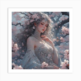 blossom and lace 1 Art Print