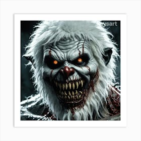 Scary Clown Art Print