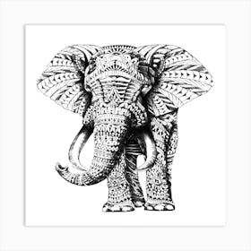 Elephant Tribal Art Print