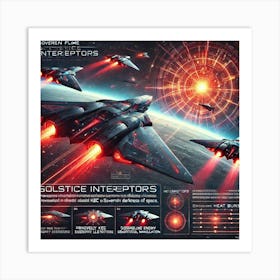 A Futuristic Sci Fi Scene Showcasing Solstice Inte Art Print