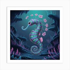 Seahorse Art Print