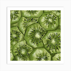 Kiwi, Fruit painting Art Print