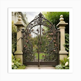 Wrought Iron Gate 12 Art Print