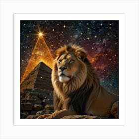 Lion In The Sky 3 Art Print