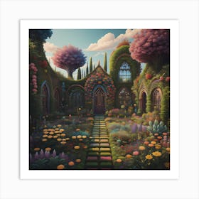 Walled Garden Art Print