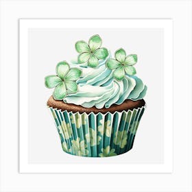 Clover Cupcake (2) Art Print