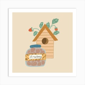 Strawberry jam Art Print