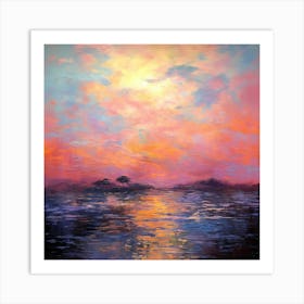 Pastel Waters: Monet's Legacy Art Print