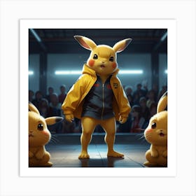 Pokemon Pikachu 3 Art Print