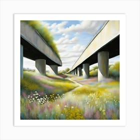 Summer On The Edge Of The City Art Print