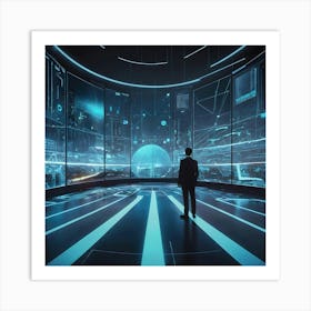 Futuristic Businessman 15 Art Print