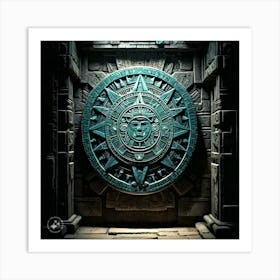 Aztec Calendar 1 Art Print