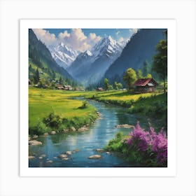 Switzerland Valley Art Print