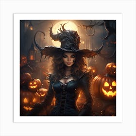 Halloween Witch 1 Art Print