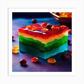 Rainbow Jello Art Print