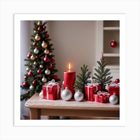 Christmas In The Living Room 4 Art Print