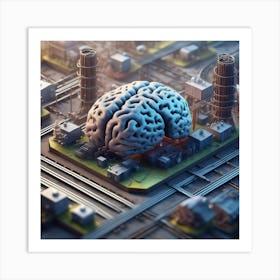 Brain In The City 6 Art Print