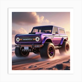 The OJ Ford Bronco 2024 Art Print