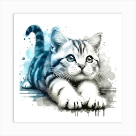 Creative Feline Cat Artwork 67 Art Print