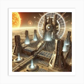 Solar Gates Converted Art Print