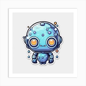 Robot Sticker 5 Art Print