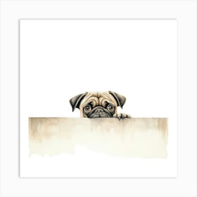 Pug Dog Art Print