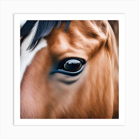 Close Up Of A Horse'S Eye 8 Art Print