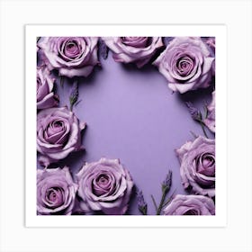 Purple Roses 43 Art Print