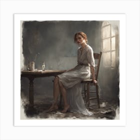 The Miserable Woman Art Print