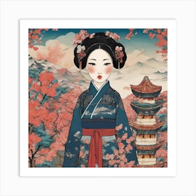 Asian Girl 10 Art Print