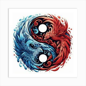 Yin Yang Art Print