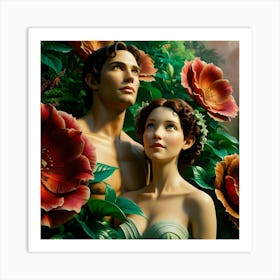 Adam And Eve 2 Art Print