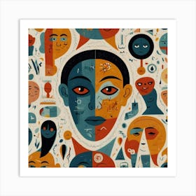 Portrait Of A Group Of People Art Print