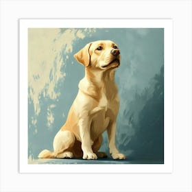 Labrador Retriever Calm Oil Painting 3 Art Print