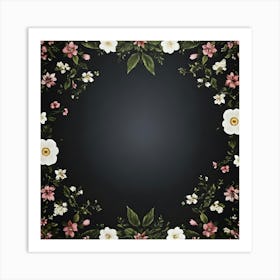 Floral Frame 2 Art Print