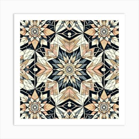 Abstract Floral Pattern 4 Art Print