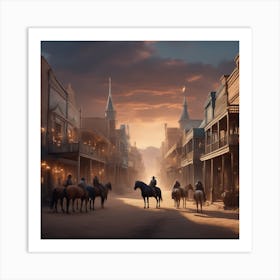 Cowboys Art Print