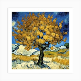 Mulberry Tree, c.1889 Vincent van Gogh 5 Art Print