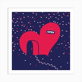 Warm Welcome Welcome Heart Open Art Print