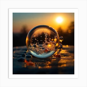 Water Bubbles 1 Art Print
