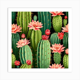 Cacti Art Print