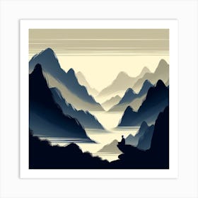 Chinese Landscape Painting Art Print