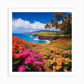 Hawaiian beautiful Flowers 2 Art Print