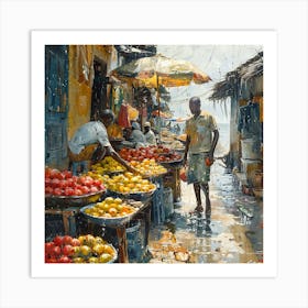 Fruit Market Art Print