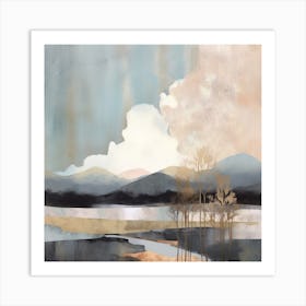 Golden Landscape 4 Art Print