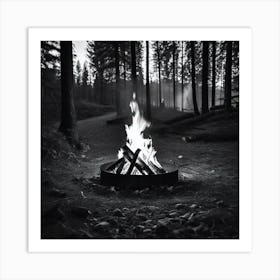 Campfire 4 Art Print